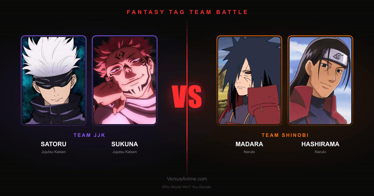 Gojo & Sukuna vs Madara & Hashirama - Tag Team Battle